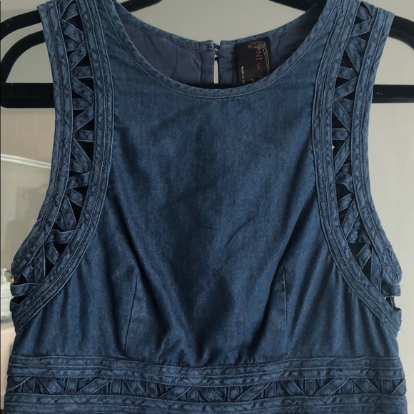 Free people mini denim dress -New Romantics line- - Picture 2 of 3